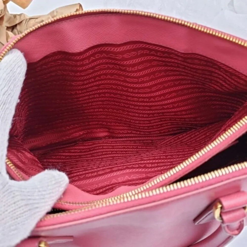 100% Authentic PRADA Galleria Leather Satchel
